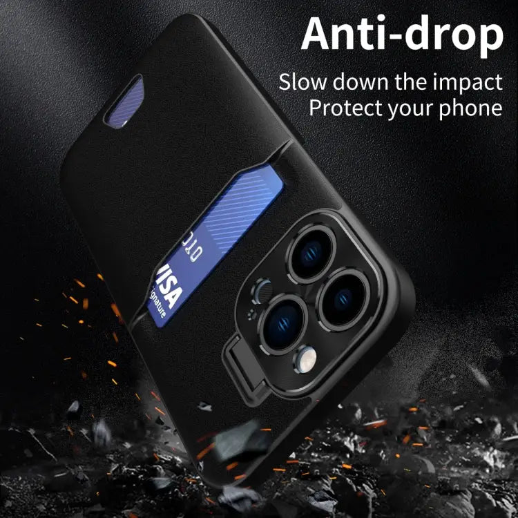 Invisible Holder Phone Case - For iPhone 14 Pro Max / Black