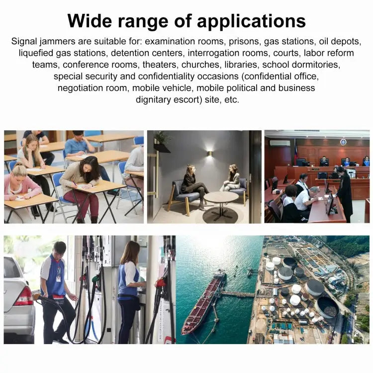 JAX-121A-16 5G/2G/3G/4G/WIFI/GPS/LOJACK 16 Antennas Mobile Signal Jammer - JAX-121A-16