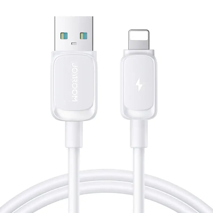 JOYROOM S-AL012A14 Multi-Color Series 2.4A USB to 8 Pin Fast Charging Data Cable Length:1.2m - USB to 8 Pin / White