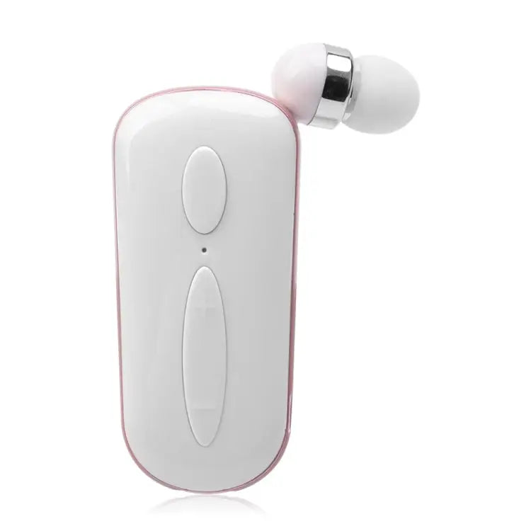 K36 Stereo Wireless Bluetooth Headset Calls Remind Vibration Wear Clip Driver Auriculares Earphone - Pink - Apple