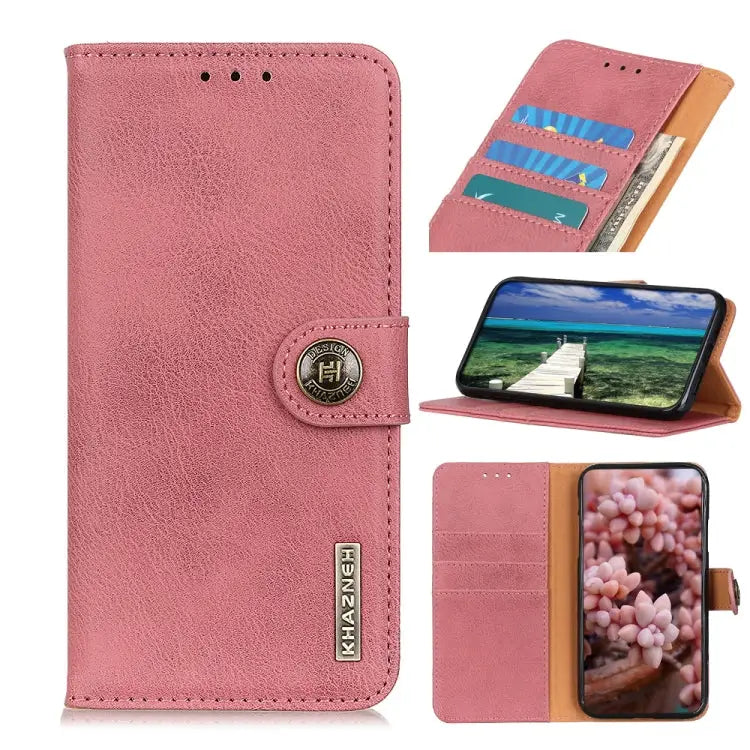 KHAZNEH Cowhide Texture Horizontal Flip Leather Phone Case For iPhone 16 Pro Max For iPhone 16 Pro For iPhone 16 Plus