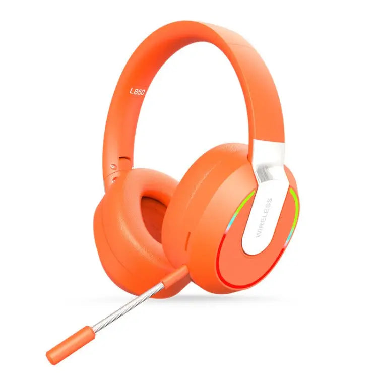 L850 Foldable ENC Noise Reduction Wireless Bluetooth Earphone with Microphone - Orange - Apple Accessories
