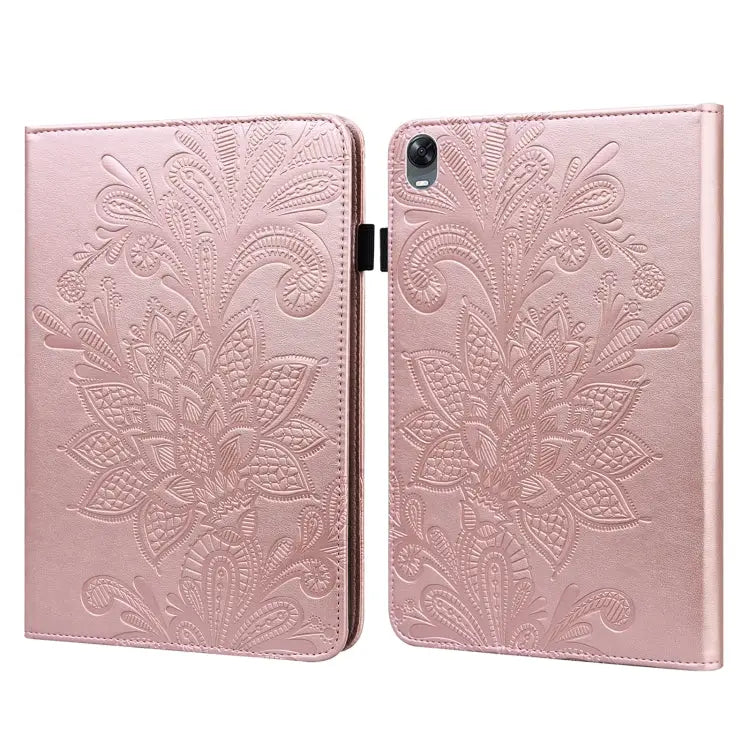 Lace Flower Embossing Pattern Leather Tablet Case For iPad Pro 11 2022 / 2021 / iPad Air 2020 For Huawei MatePad Pro