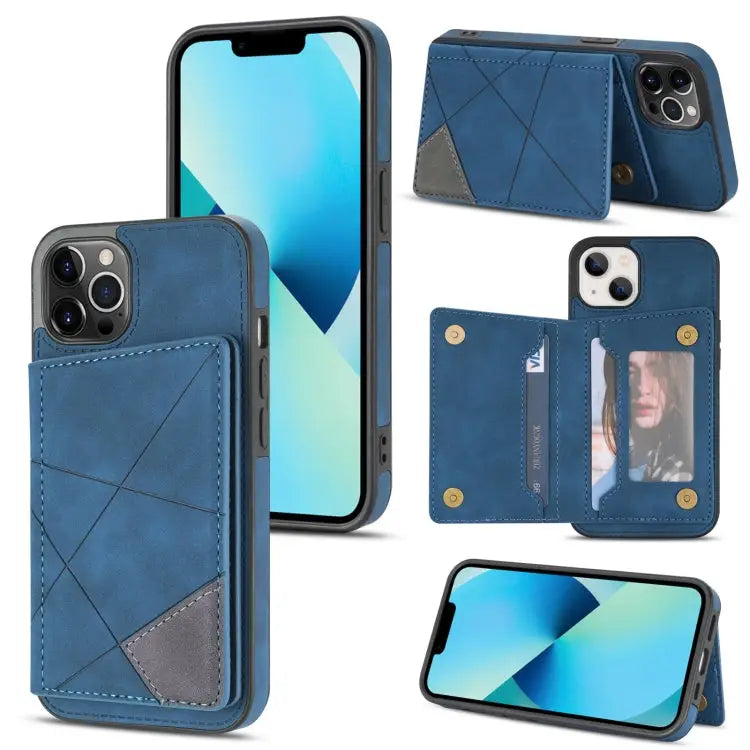 Line Card Holder Phone Case For iPhone 13 mini For iPhone 13 For iPhone 13 Pro For iPhone 13 Pro Max - For iPhone 13