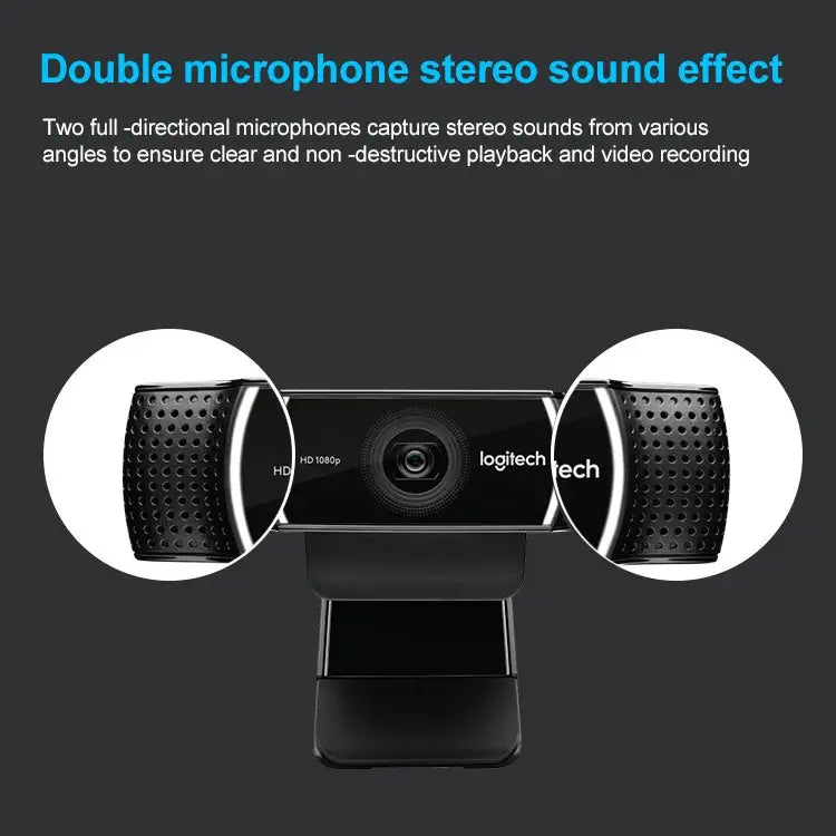Logitech C922 Pro HD Pro Autofocus Built-in Stream Webcam 1080P Web Camera C922 Pro - C922 Pro