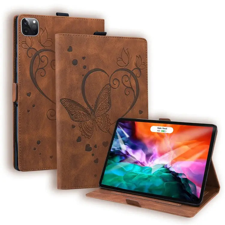 Love Butterfly Pattern Horizontal Flip Leather Case with Holder & Sleep / Wake-up Function For iPad Pro 11 (2018) / Air