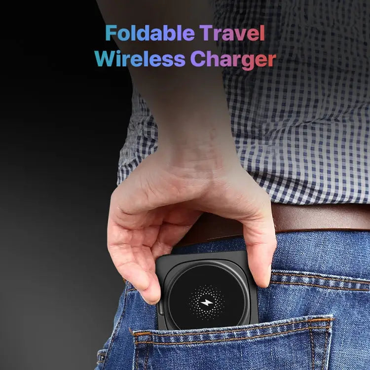 M9 3-In-1 Portable Magnetic Folding Wireless Charger Fast Charging Bracket - Apple Accessories