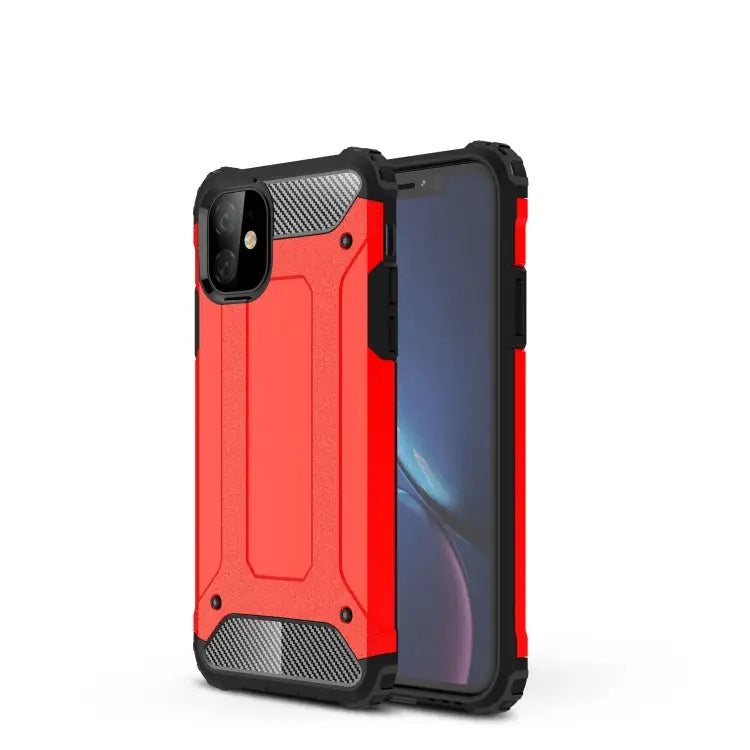 Magic Armor TPU + PC Combination Case for iPhone XIR 2019 For iPhone 11 For XIR 2019 - For iPhone 11 / Red - Apple