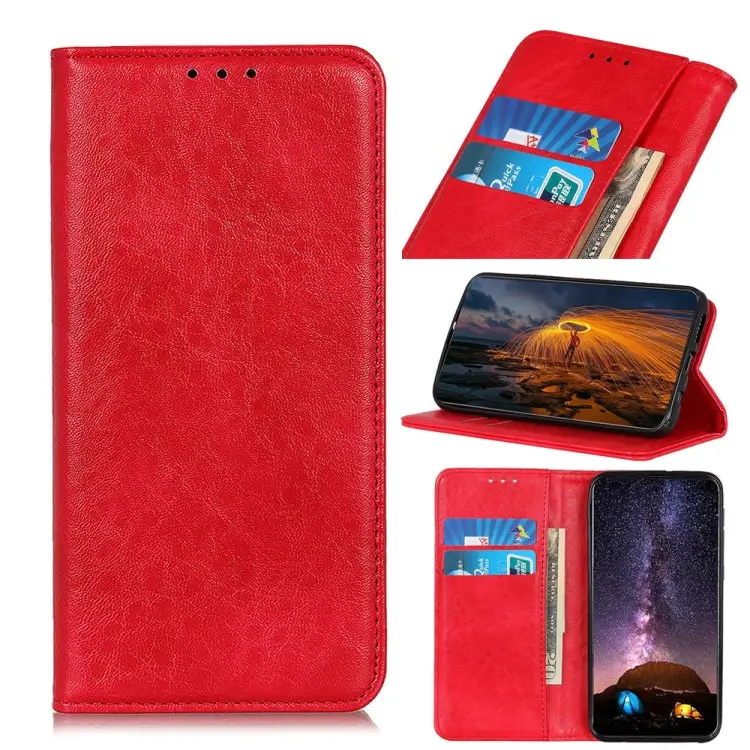 Magnetic Crazy Horse Texture Horizontal Flip Leather Case with Holder & Card Slots & Wallet For iPhone 12 mini
