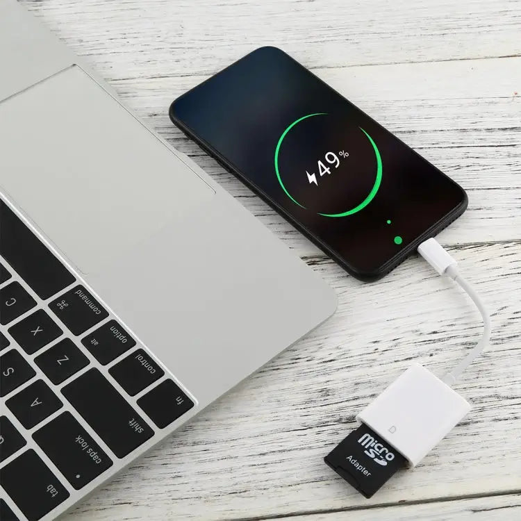 NK105 8 Pin to SD Card Camera Reader Adapter Compatible with IOS 9.1 and Above Systems - NK105