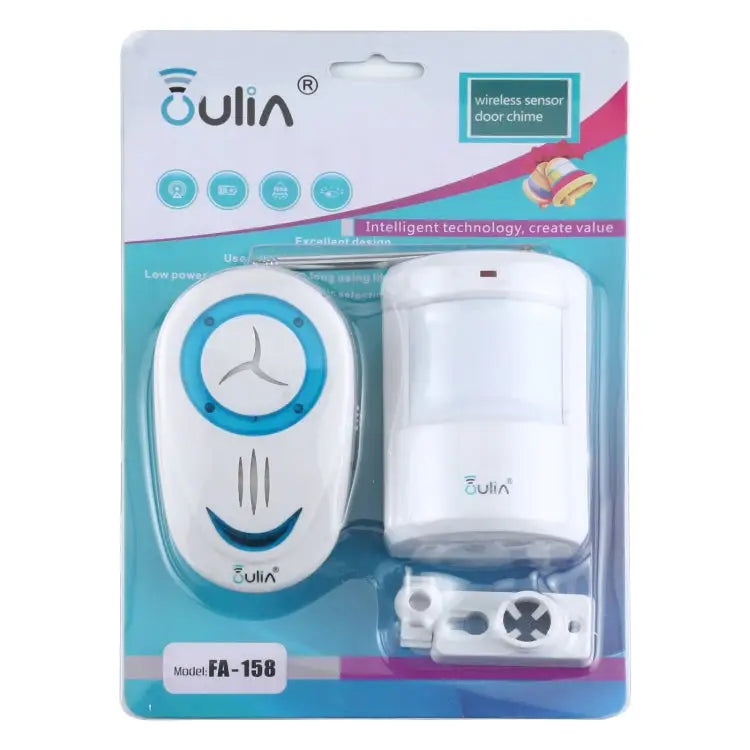 OULIA 220V Wireless Sensor Door Chime Electro Guard Watch US Plug US Plug - US Plug