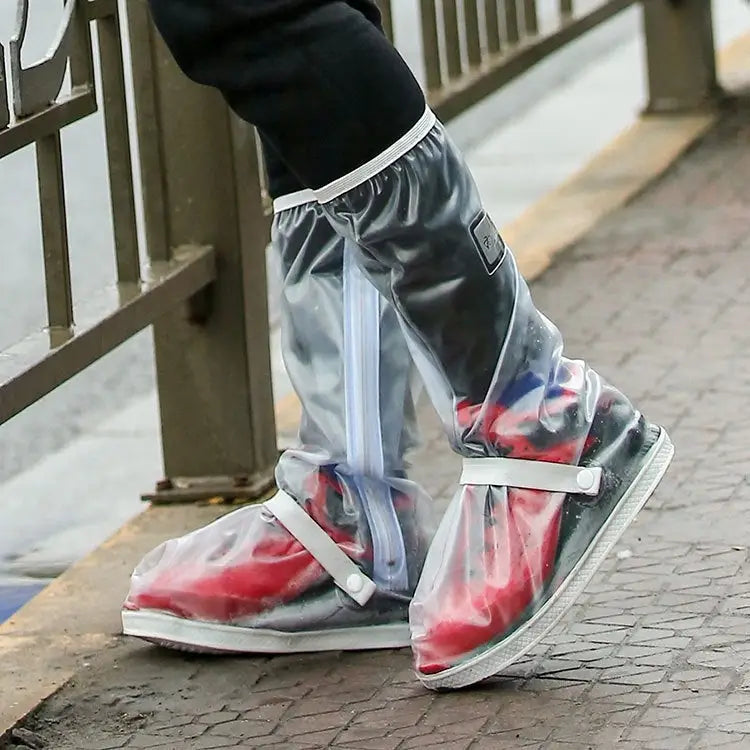 Outdoor High Tube Rainproof Snowproof Thickened Rain Shoes Size:XL Size:XL - Size:XL / Transparent