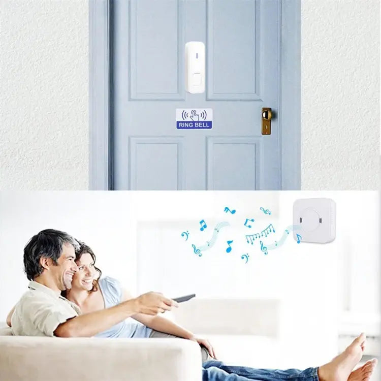 P6-B 110dB Wireless IP55 Waterproof Low Power Consumption WiFi Doorbell Receiver 53 Music Options Receiver Distance: