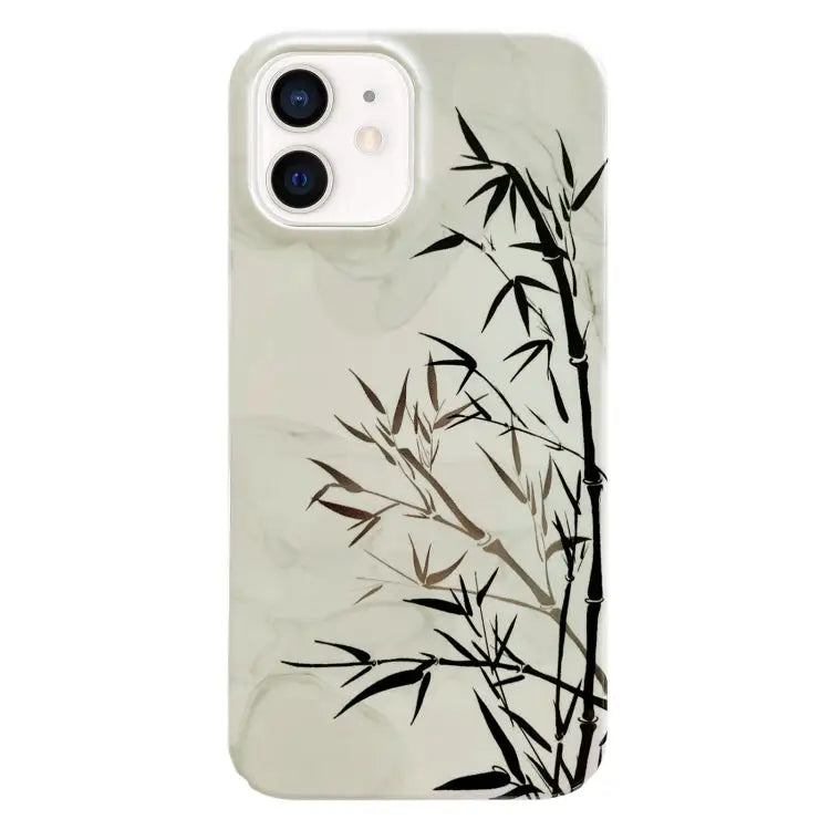 Painted Pattern PC Phone Case For iPhone 13 Pro Max For iPhone 12 - For iPhone 12 / Ink Painting - Apple Accessories