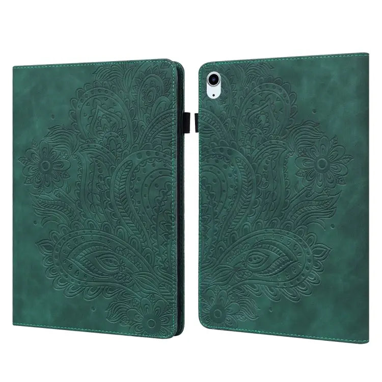 Peacock Embossed Pattern TPU + PU Leather Smart Tablet Case with Sleep / Wake-up For iPad 10.2 2019 / Pro 10.5 inch