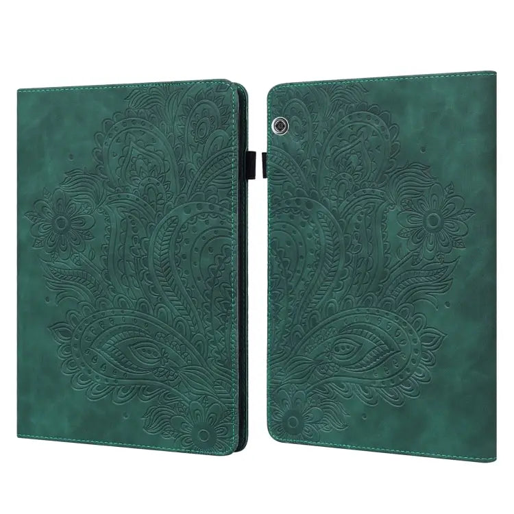 Peacock Embossed Pattern TPU + PU Leather Tablet Case For Huawei MatePad 10.4 For Huawei MatePad T8 8.0 2020 For Huawei