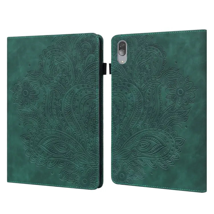 Peacock Embossed Pattern TPU + PU Leather Tablet Case For Lenovo Tab M10 TB-X505L / TB-X505F / TB-X605L / TB-X605F &