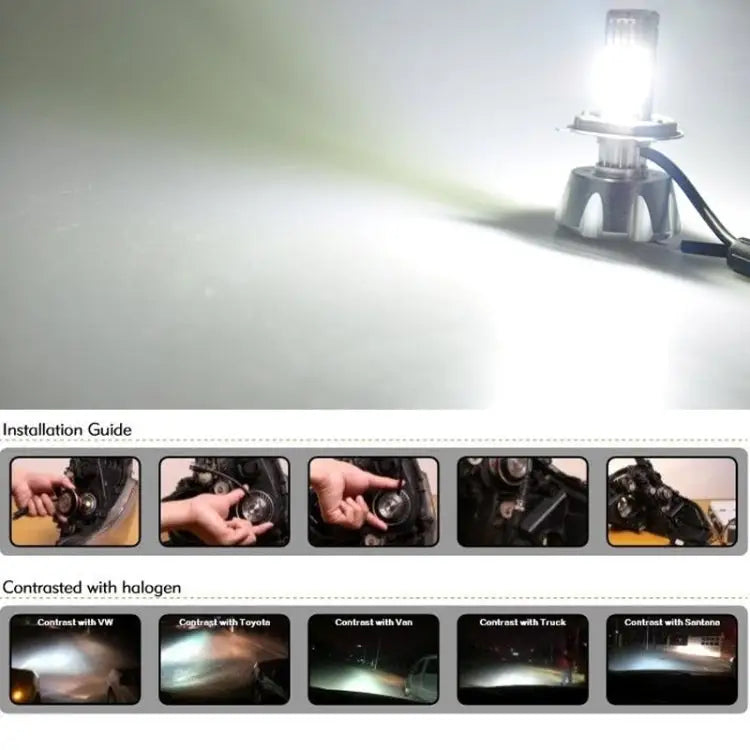 PEGASUS H7 Halogen Car Headlight Lamp 1800 Lumens Warm White Light 12V / 100W 5000K H7 - H7