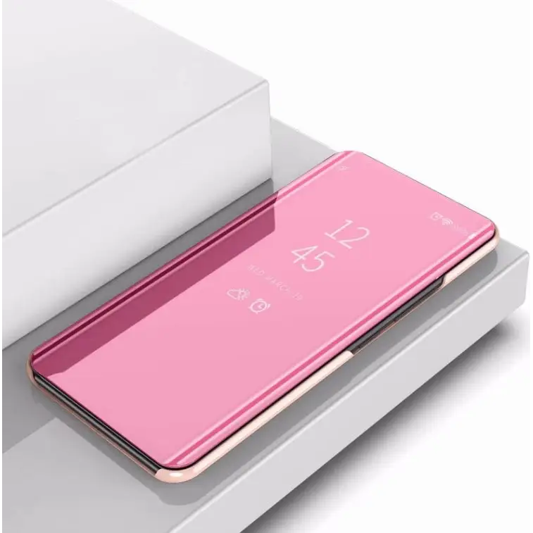 Plating Mirror Left and Right Flip Cover with Bracket Holster for iPhone XIR 2019 For iPhone 11 - For iPhone 11 / Rose