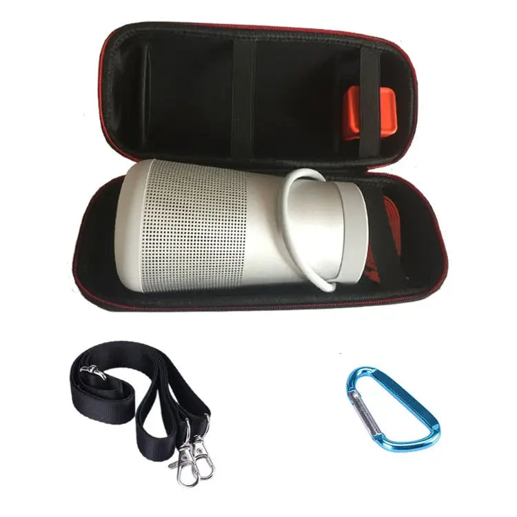 Portable Shockproof Bluetooth Speaker Single Shoulder Protective Box Storage Bag for BOSE Soundlink Revolve+ - Black