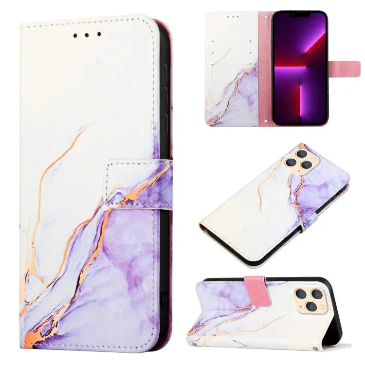 PT003 Marble Pattern Flip Leather Phone Case For iPhone 12 For iPhone 12 Pro Max For iPhone 11 For iPhone 11 Pro