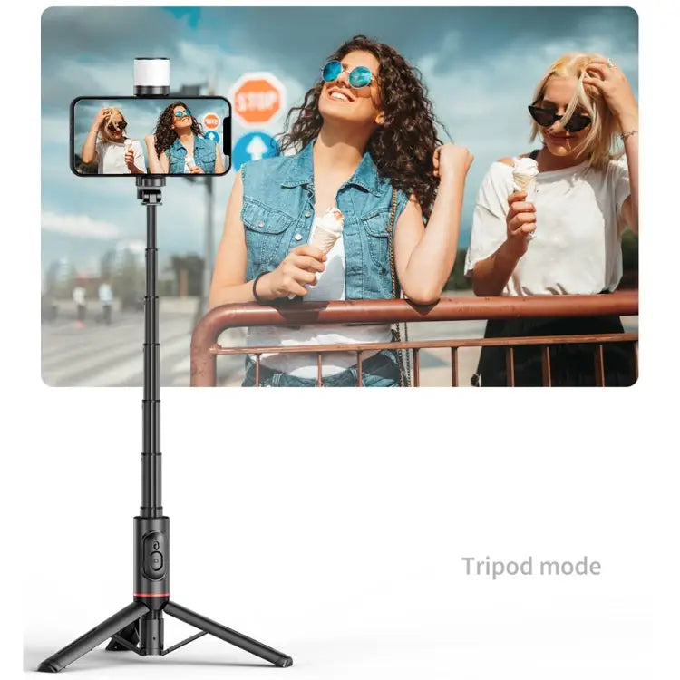 Q12s Bluetooth Remote Control Rotatable Fill Light Tripod Selfie Stick Q12s - Q12s