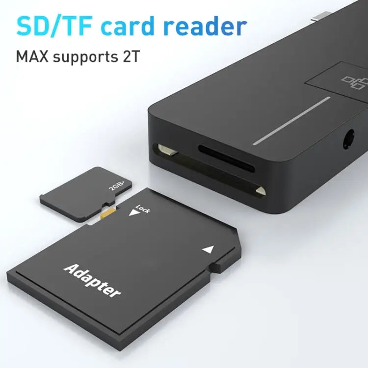 Rocketek SHX6 Multifunctional Dual Type-C Ports Expansion Dock HUB Adapter with LAN SHX6 - SHX6