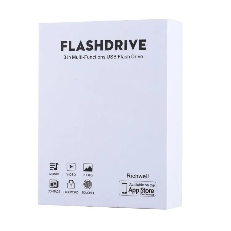 RQW-18S 8 Pin 64GB Multi-functional Flash Disk Drive with USB / Micro USB to Micro USB Cable - RQW-18S Gold