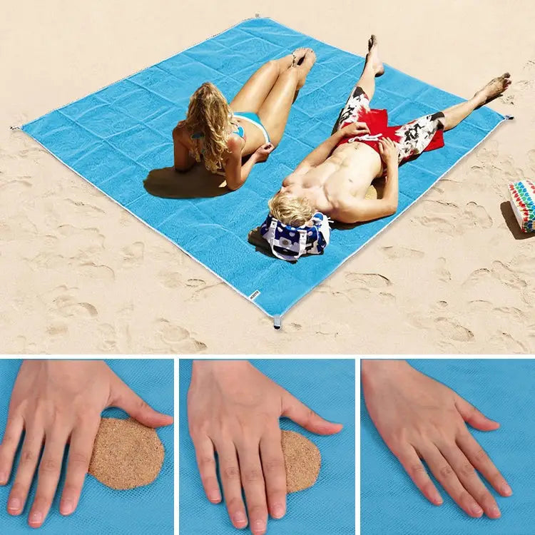 Sand Free Mat Lightweight Foldable Outdoor Picnic Mattress Camping Cushion Beach Mat Size: 2x2m 2 x 2m(Pink) 2 x