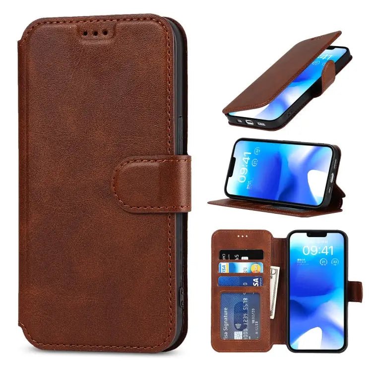 Shockproof PU + TPU Leather Phone Case For iPhone 14 Pro Max For iPhone 14 Pro For iPhone 14 For iPhone 14 Plus