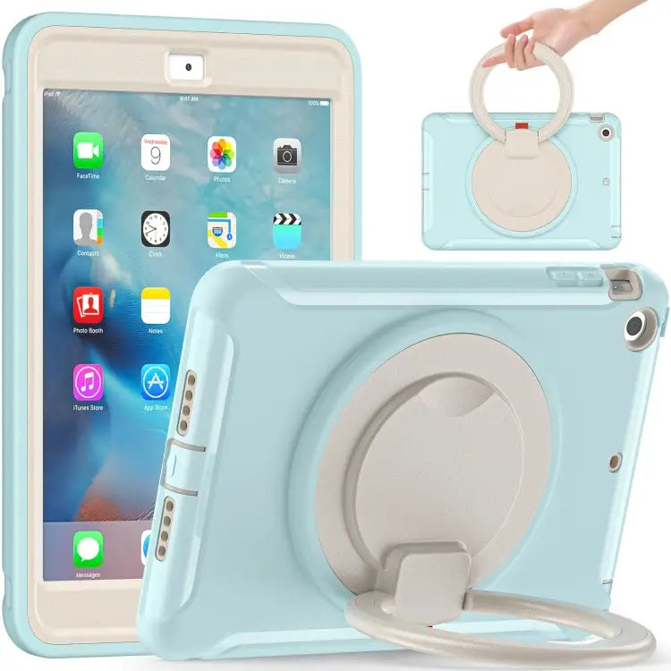 Shockproof TPU + PC Protective Case with 360 Degree Rotation Foldable Handle Grip Holder & Pen Slot For iPad mini 3 / 2