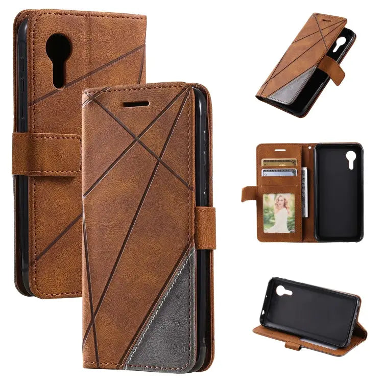 Skin Feel Splicing Leather Phone Case For OPPO Reno8 Pro+ For OPPO Reno8 Pro For OPPO Reno8 For Samsung Galaxy Xcover5