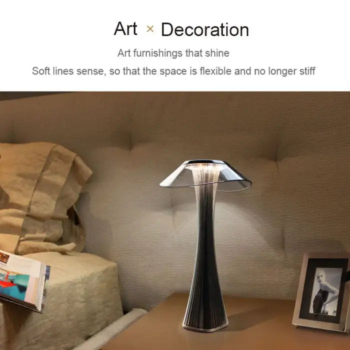 Small Waist USB Charging Students Learn Eye Protection LED Table Lamp - Grey