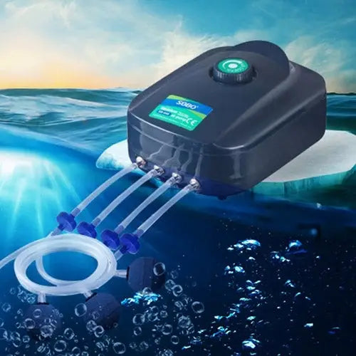 SOBO SB-988 12W 4 Outlets Adjustable Flow Silent Aquarium Air Pump Fish Tank Oxygen Air Pump SOBO SB-988 - SOBO SB-988