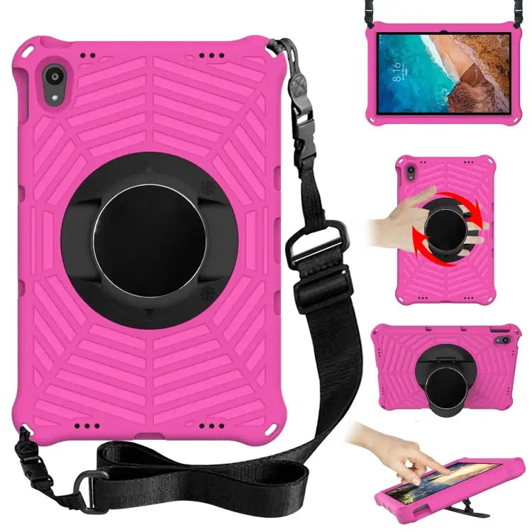 Spider King EVA Protective Case with Adjustable Shoulder Strap & Holder For Lenovo M10 Plus TB-X606F For Lenovo M10 FHD