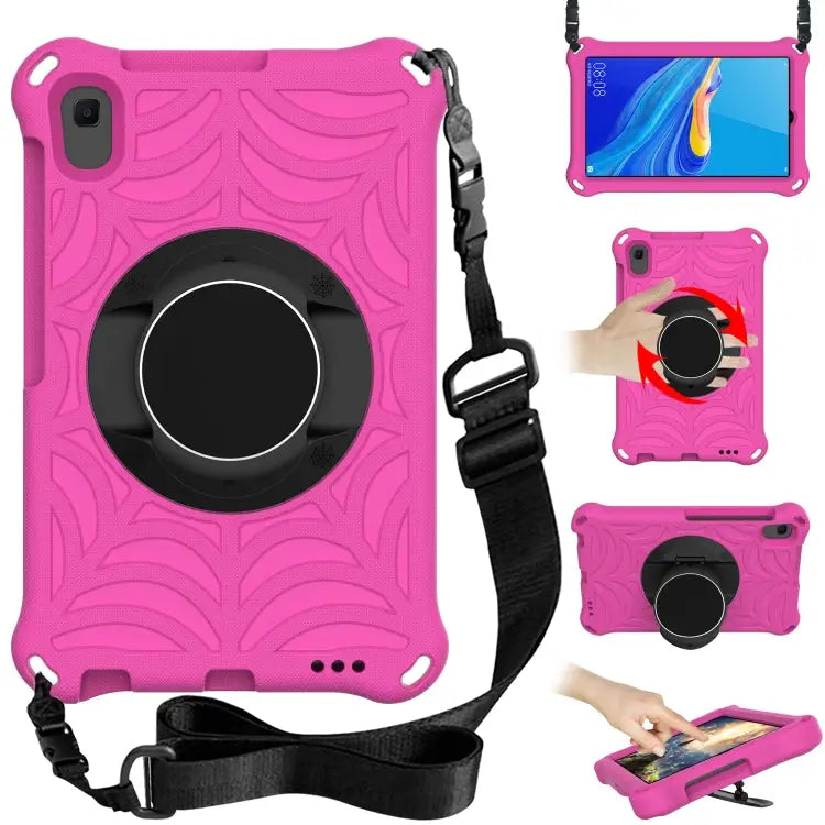 Spider King EVA Protective Case with Adjustable Shoulder Strap & Holder For Amazon Kindle Fire HD 8 2020 For iPad Mini