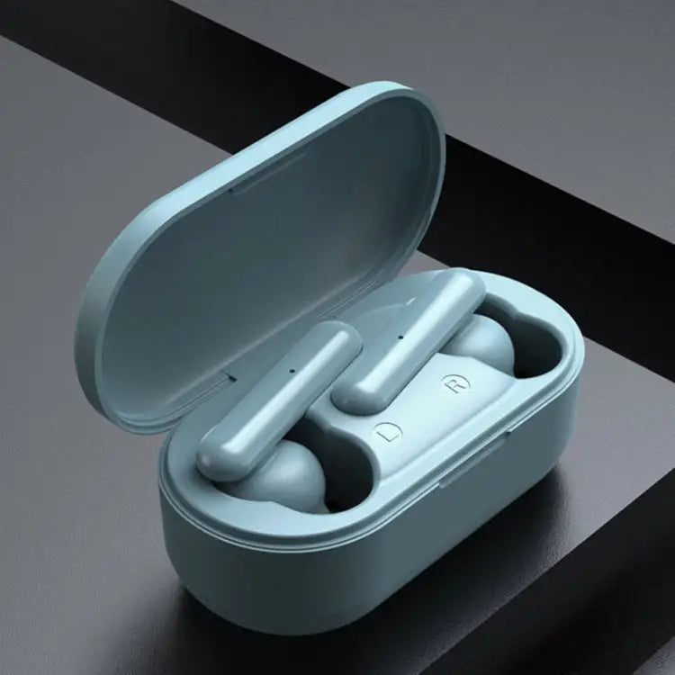 T10 Mini Touch Control Hifi TWS Wireless Bluetooth Earphones With Mic & Charger Box - Green - Apple Accessories
