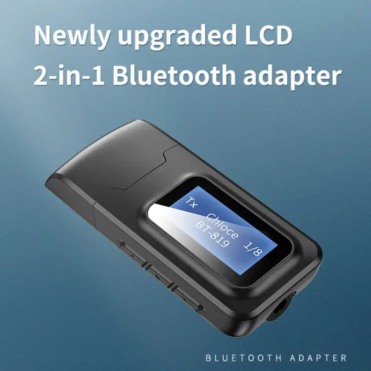 T11B 2 in 1 USB Bluetooth 5.0 Transmitter & Receiver Audio Adapter with LCD Screen T11B - T11B