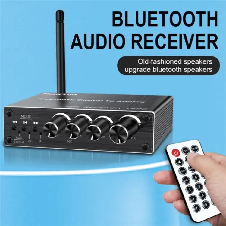 T500 Bluetooth 5.3 Audio Adapter U-Disk Mic Amplifier Speaker Converter with Remote Control T500 - T500 - Apple