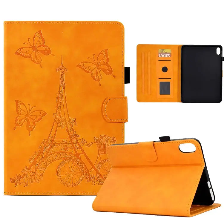 Tower Embossed Leather Smart Tablet Case For Lenovo Tab P11 - For Lenovo Tab P11 / Khaki - Mobile Accessories