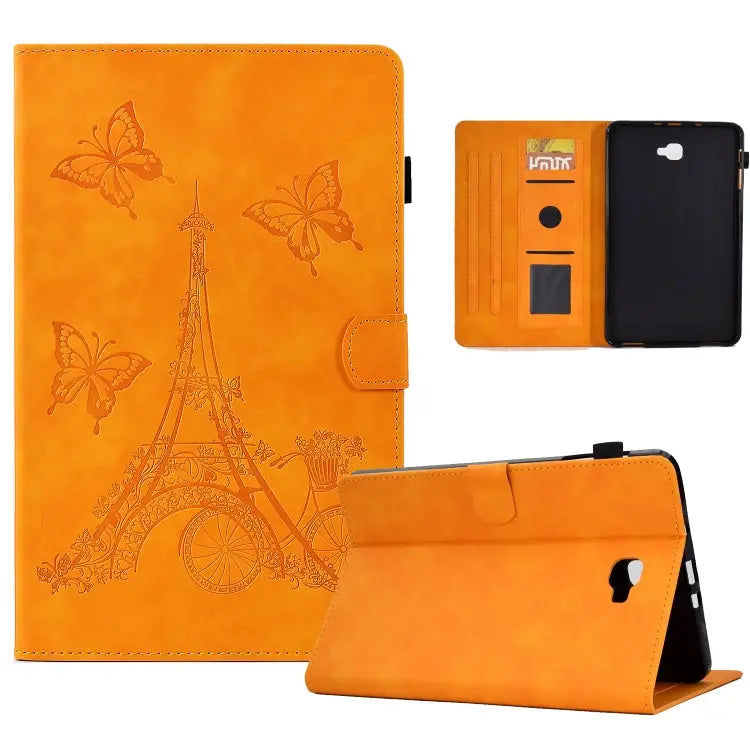 Tower Embossed Leather Smart Tablet Case For Samsung Galaxy Tab S6 Lite P610 For Samsung Galaxy Tab A 8.0 T350