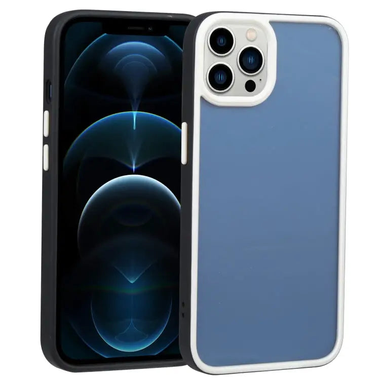 Two-color Shield TPU + PC Phone Case For iPhone 12 Pro For iPhone 12 Pro Max - For iPhone 12 Pro Max / Black - Apple