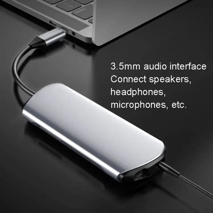 Type-C Extension Dock 8 In 1 Laptop Converter USB HUB Hub USB HUB - USB HUB