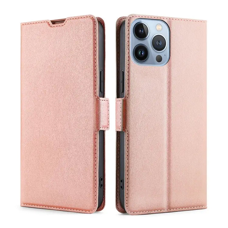 Ultra-thin Voltage Side Buckle Leather Phone Case For iPhone 14 For iPhone 14 Plus For iPhone 14 Pro For iPhone 14 Pro