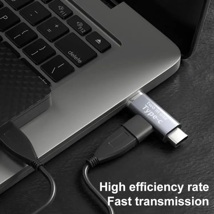USB-C / Type-C Female to 8 Pin Male + USB-C / Type-C Male Converter Type-C Female to 8 Pin + Type-C Male - Type-C