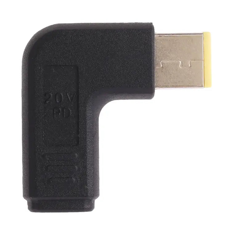 USB-C / Type-C Female to Lenovo Big Square Male Plug Elbow Adapter Connector for Lenovo Laptops Lenovo Big Square Elbow
