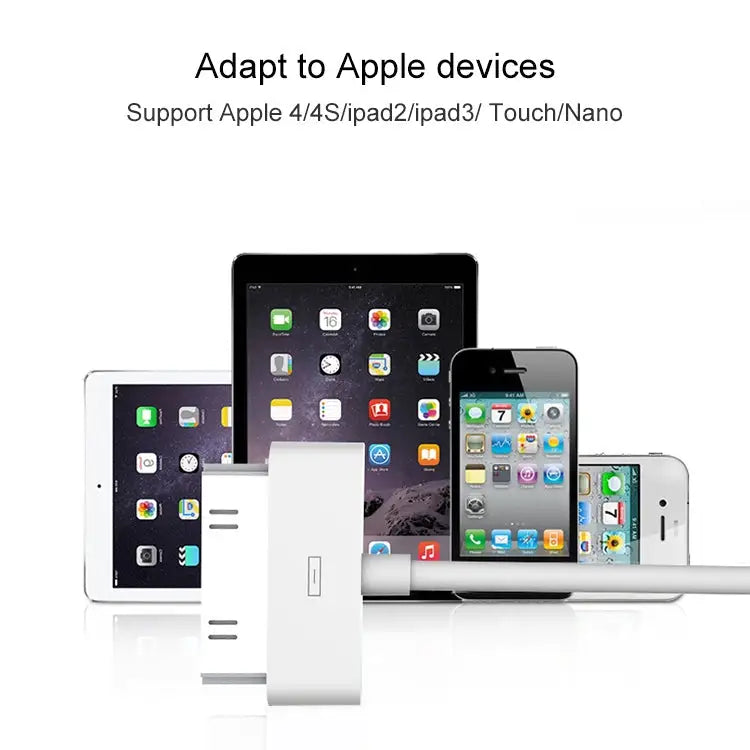 USB Data Cable for New iPad (iPad 3) / iPad 2/ iPad iPhone 4 & 4S iPhone 3GS/3G iPod touch Length: 1m (Original)