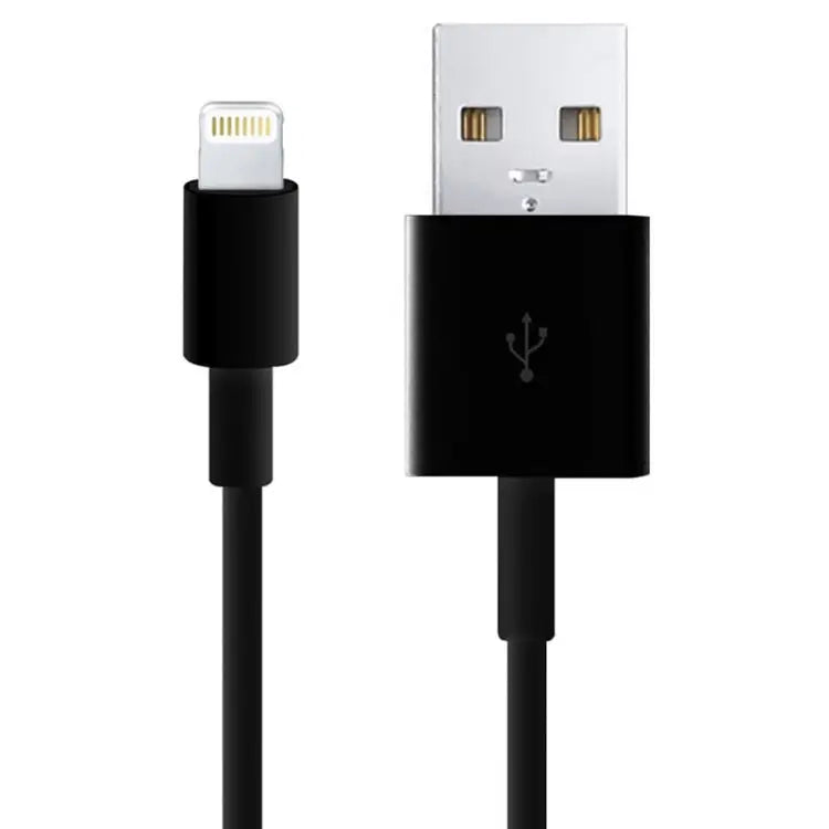USB to 8 Pin Multiple Strands TPE Sync Data / Charging Cable Cable Length: 1m - Black