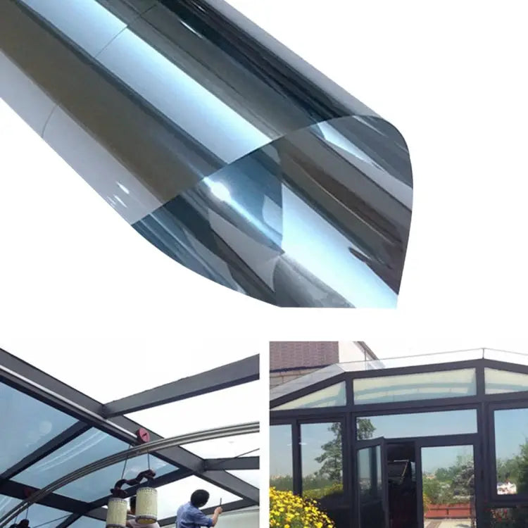 UV Reflective One Way Privacy Decoration Glass Window Film Sticker Width: 120cm Length: 1m Width: 120cm - Width: 120cm