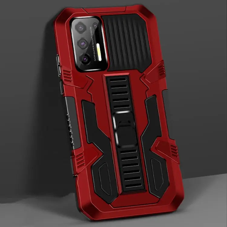 Vanguard Warrior All Inclusive Double-color Shockproof TPU + PC Protective Case with Holder For LG K31 For LG K41S